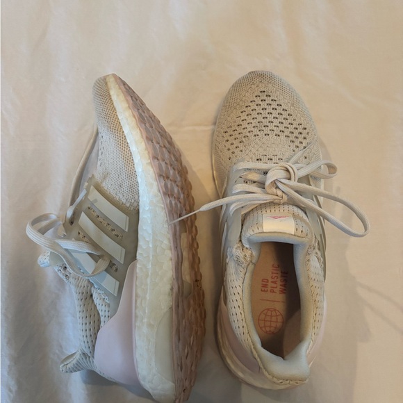 Adidas Women's Neutral Running Shoes with Pink Accents - Picture 3 of 5